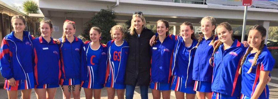 netball state age championships under 15s with cathy cox